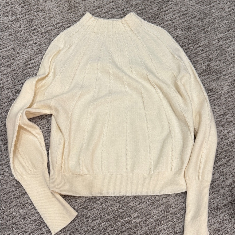 MARELLA Cream Turtleneck Sweater